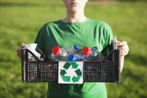 Collecte des déchets plastiques d'entreprise industrielle